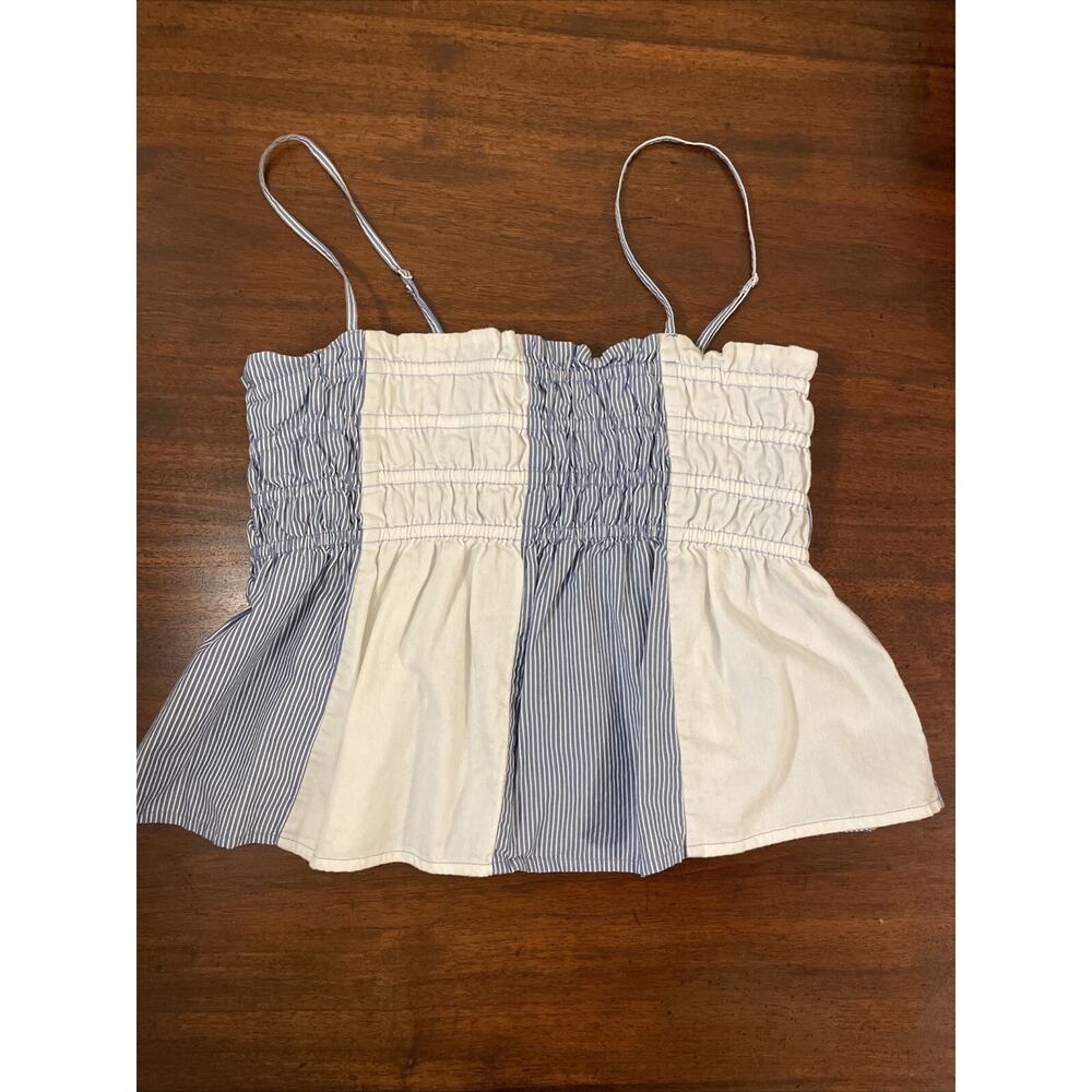 American Eagle Outfitters Cape Cod Blue/White Cami Top ~ Medium ~